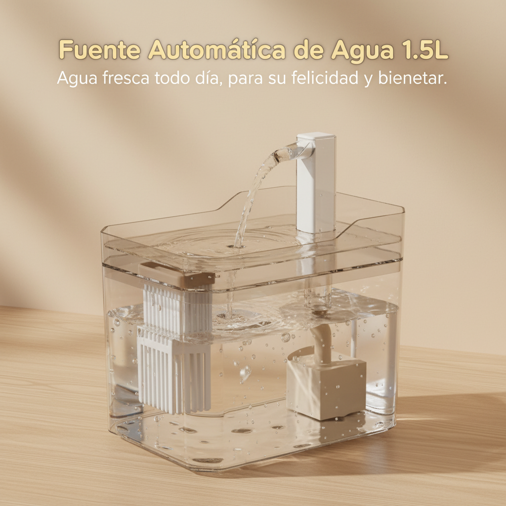 Fuente de Agua para Mascotas.